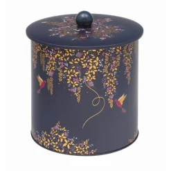 Sara Miller London Biscuit Barrel - Navy Hummingbird