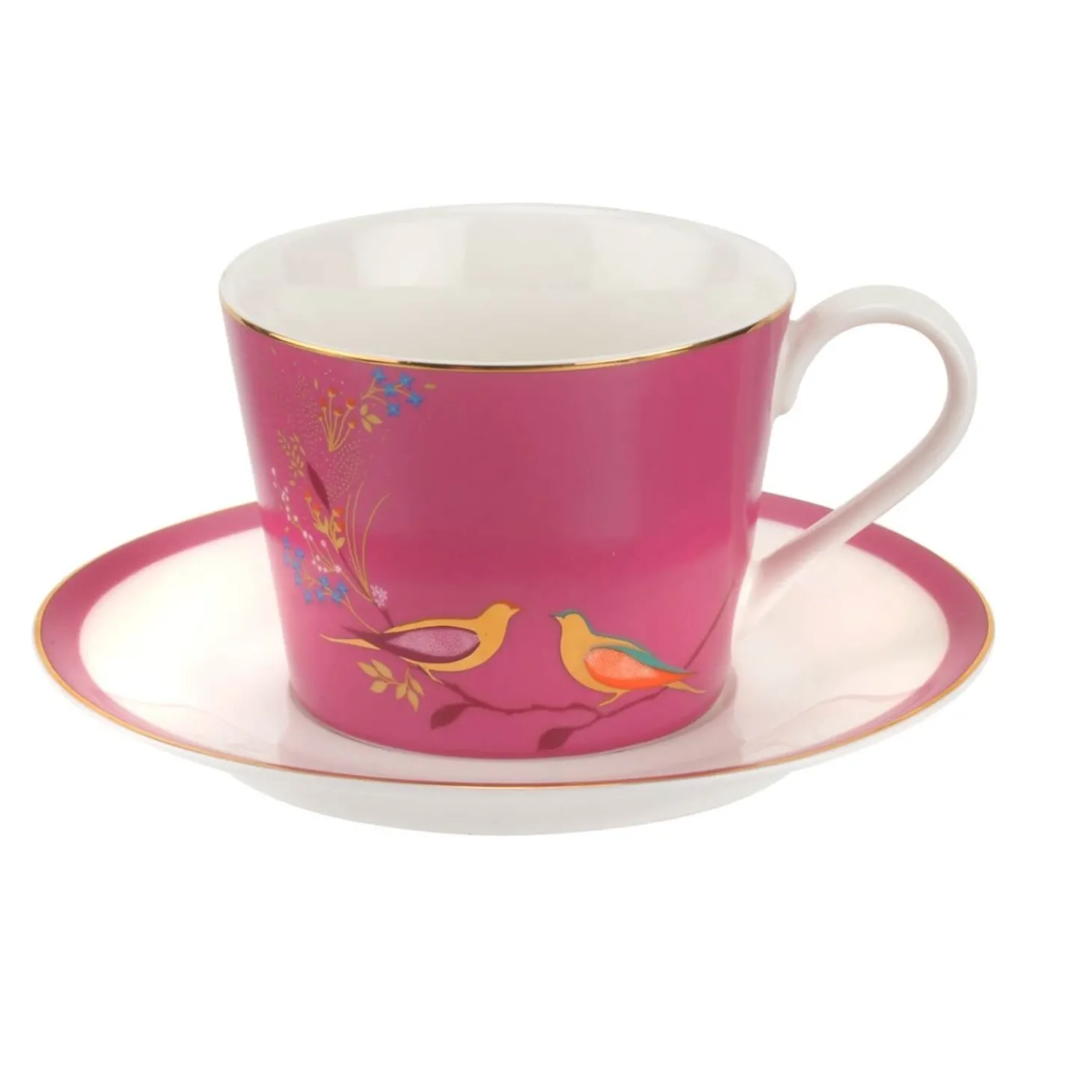 Sara Miller London Chelsea Tea Cup & Saucer - Pink