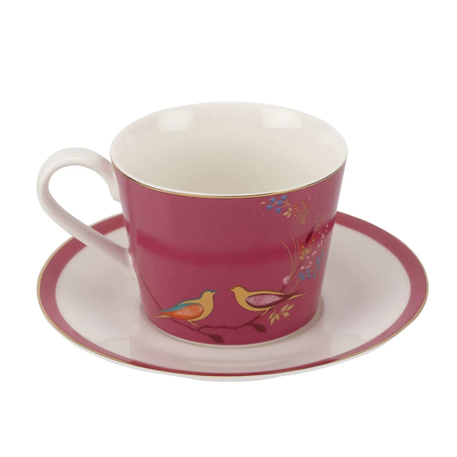 Sara Miller London Chelsea Tea Cup & Saucer - Pink
