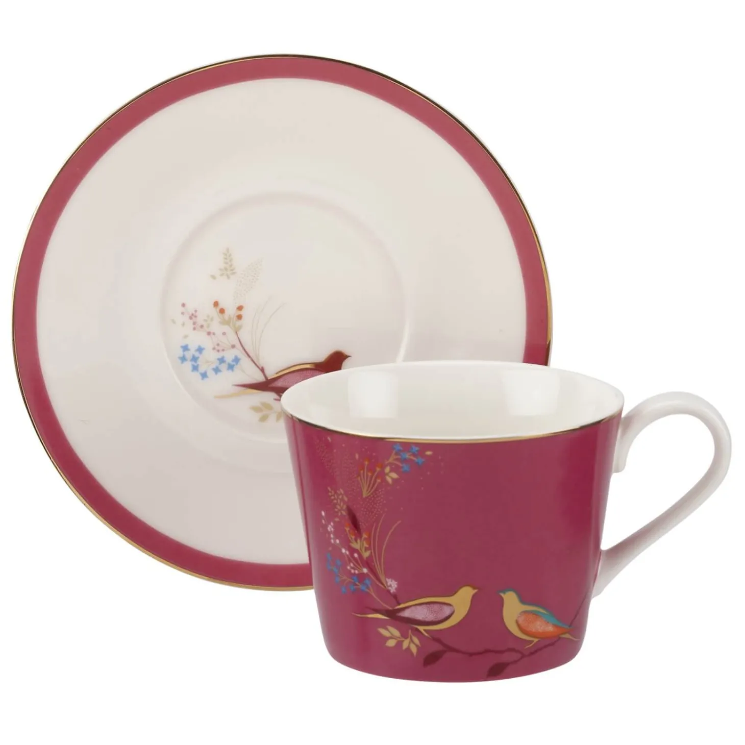 Sara Miller London Chelsea Tea Cup & Saucer - Pink