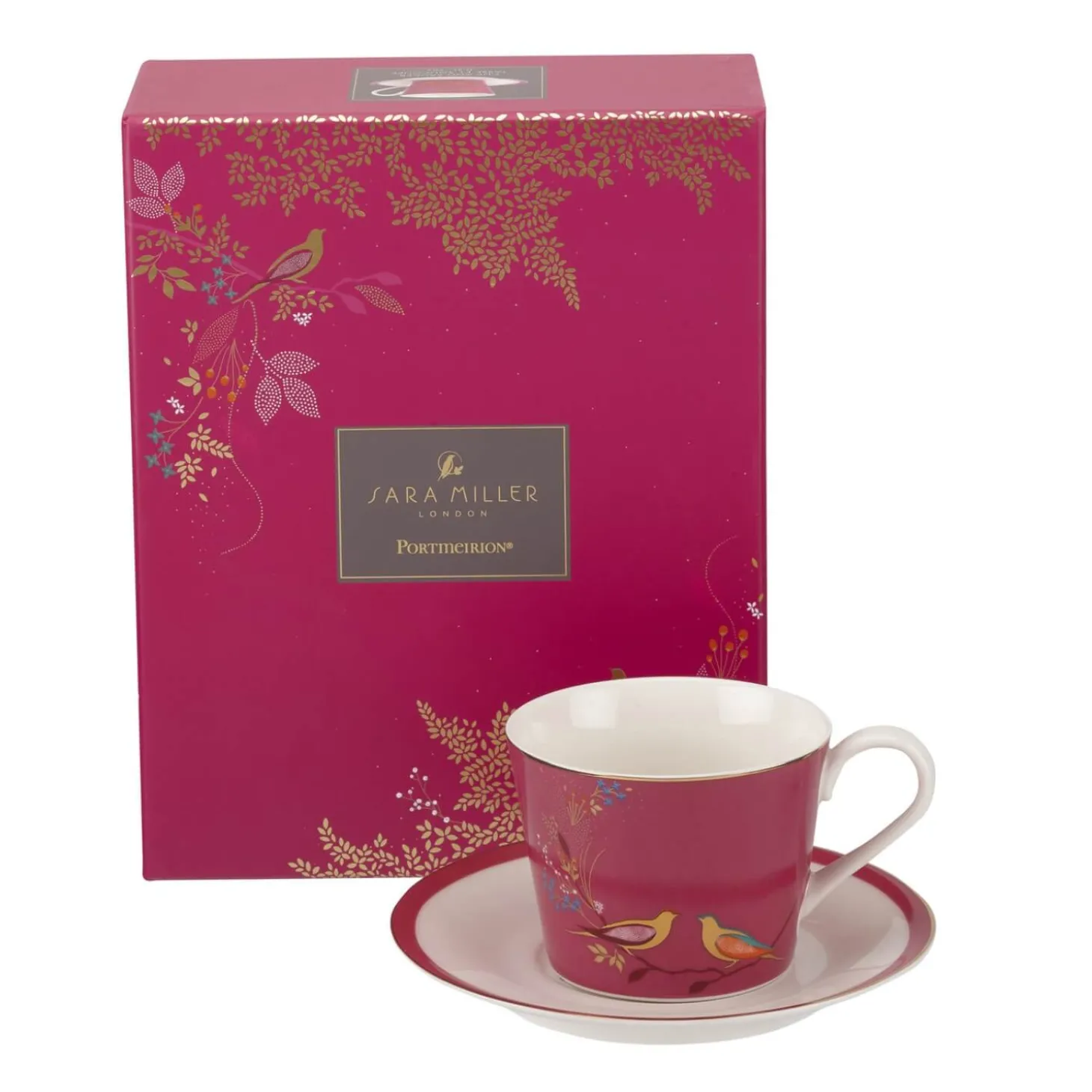 Sara Miller London Chelsea Tea Cup & Saucer - Pink