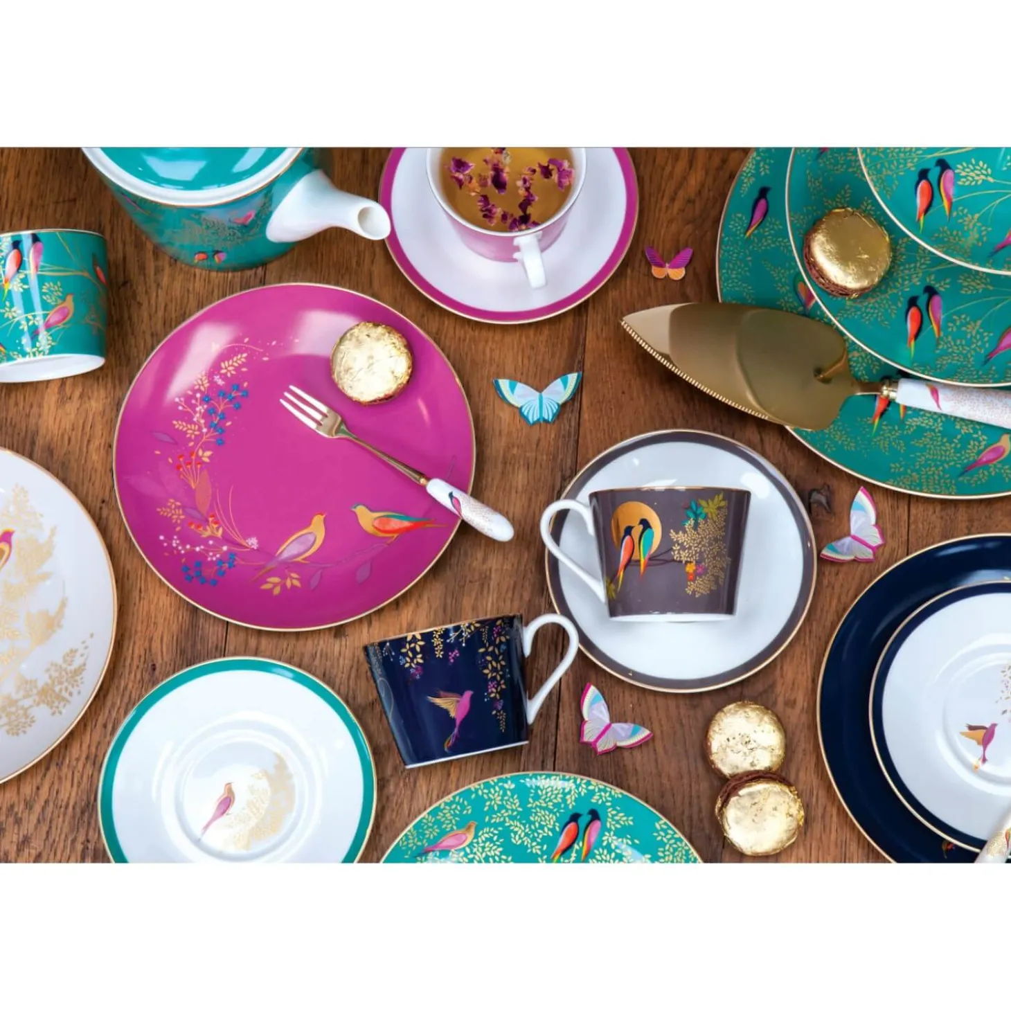 Sara Miller London Chelsea Tea Cup & Saucer - Pink