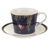 Sara Miller London Chelsea Tea Cup & Saucer - Navy