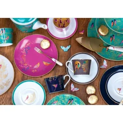 Sara Miller London Chelsea Tea Cup & Saucer - Navy