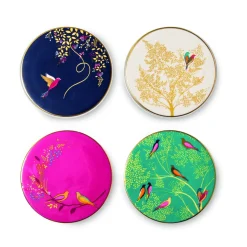 Sara Miller London Chelsea 4-Piece Ceramic Coaster Set