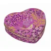 Sara Miller London Haveli Garden Small Heart Tin - Mauve Songbird
