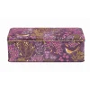 Sara Miller London Haveli Garden Long Deep Rectangular Tin - Plum Songbird