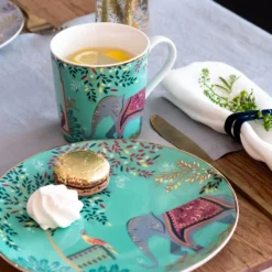 Sara Miller London India Set Of 4 Cake Plates - Assorted