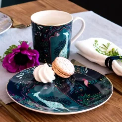 Sara Miller London India Set Of 4 Cake Plates - Assorted