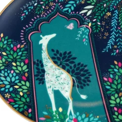 Sara Miller London India Set Of 4 Cake Plates - Assorted