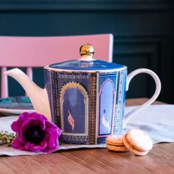 Sara Miller London India 4 Cup Teapot - Lattice Windows