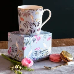 Sara Miller London India 340ml Mug - Crane Garden
