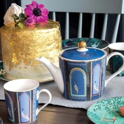 Sara Miller London India 340ml Mug - Lattice Windows