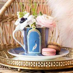 Sara Miller London India 340ml Mug - Lattice Windows