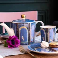 Sara Miller London India 340ml Mug - Lattice Windows