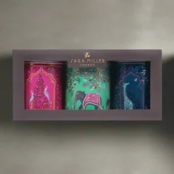 Sara Miller London Set of 3 Round Canisters - India