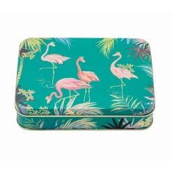 Sara Miller London Small Rectangular Tin - Flamingo