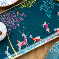 Sara Miller London Woodland Tales Sandwich Tray - Deer & Robin