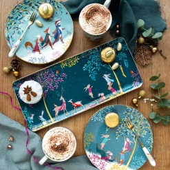 Sara Miller London Woodland Tales Sandwich Tray - Deer & Robin