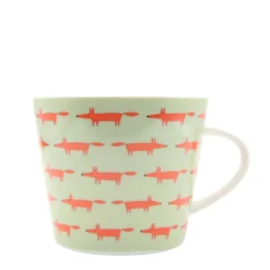 Scion Living Midi Fox 350ml Porcelain Mug - Sage & Poppy