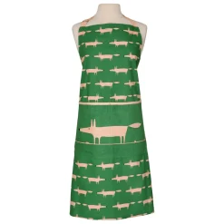 Scion Living Mr Fox 100% Cotton Adult Apron - Mint Leaf