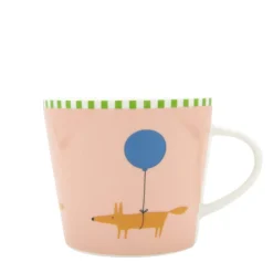 Scion Living Mr Fox Balloon 350ml Porcelain Mug - Pink