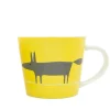 Scion Living Mr Fox Large 525ml Porcelain Mug - Yellow & Charcoal