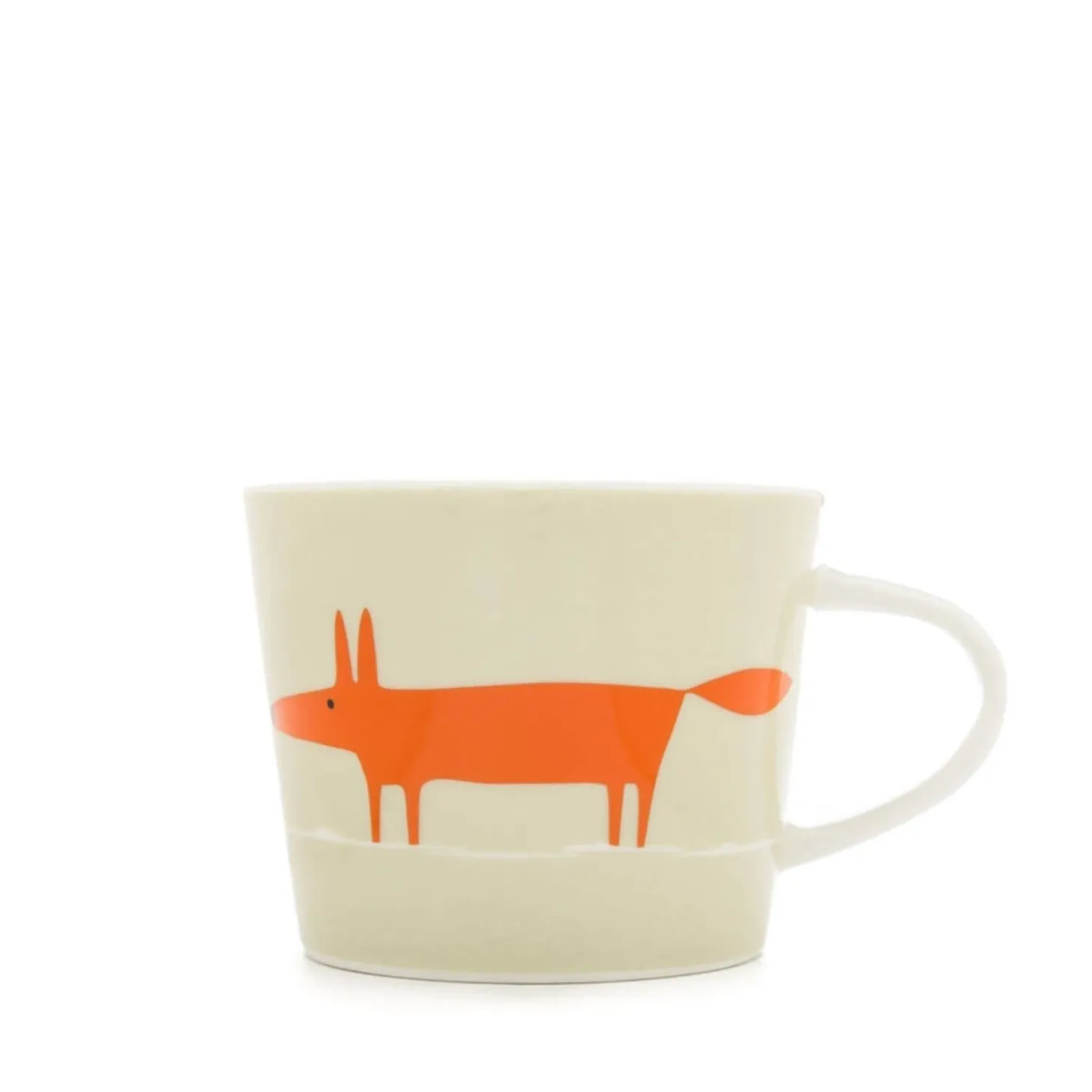 Scion Living Mr Fox Mini 250ml Porcelain Mug - Neutral & Orange