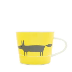 Scion Living Mr Fox Mini 250ml Porcelain Mug - Yellow
