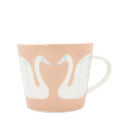 Scion Living Swim Swam Swan 350ml Porcelain Mug - Milkshake