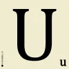 Scrabble Letter U Placemat