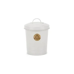 Scruffs 2 Litre Steel Pet Food Storage Cantina with Lid - Light Grey