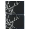 Selbrae House Set of 2 Slate Placemats - Stag