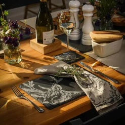 Selbrae House Set of 2 Slate Placemats - Stag