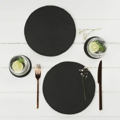Selbrae House Set of 2 Slate Placemats - Round