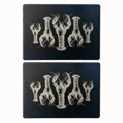 Selbrae House Set of 2 Slate Placemats - Lobster