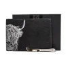 Selbrae House Slate Cheese Board & Knife Set - Highland Cow