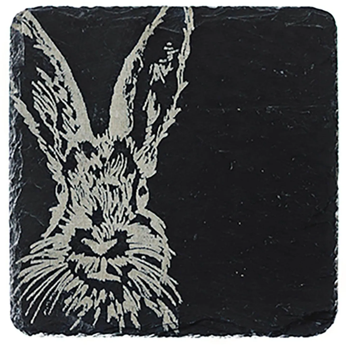 Selbrae House Slate Coaster - Hare