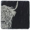 Selbrae House Slate Coaster - Highland Cow