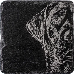 Selbrae House Slate Coaster - Labrador