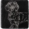 Selbrae House Slate Coaster - Dachshund