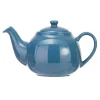 Siip 6 Cup Solid Glaze Stoneware Teapot - Dark Blue
