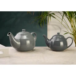Siip 2 Cup Solid Glaze Stoneware Teapot - Grey