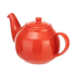 Siip 2 Cup Solid Glaze Stoneware Teapot - Red