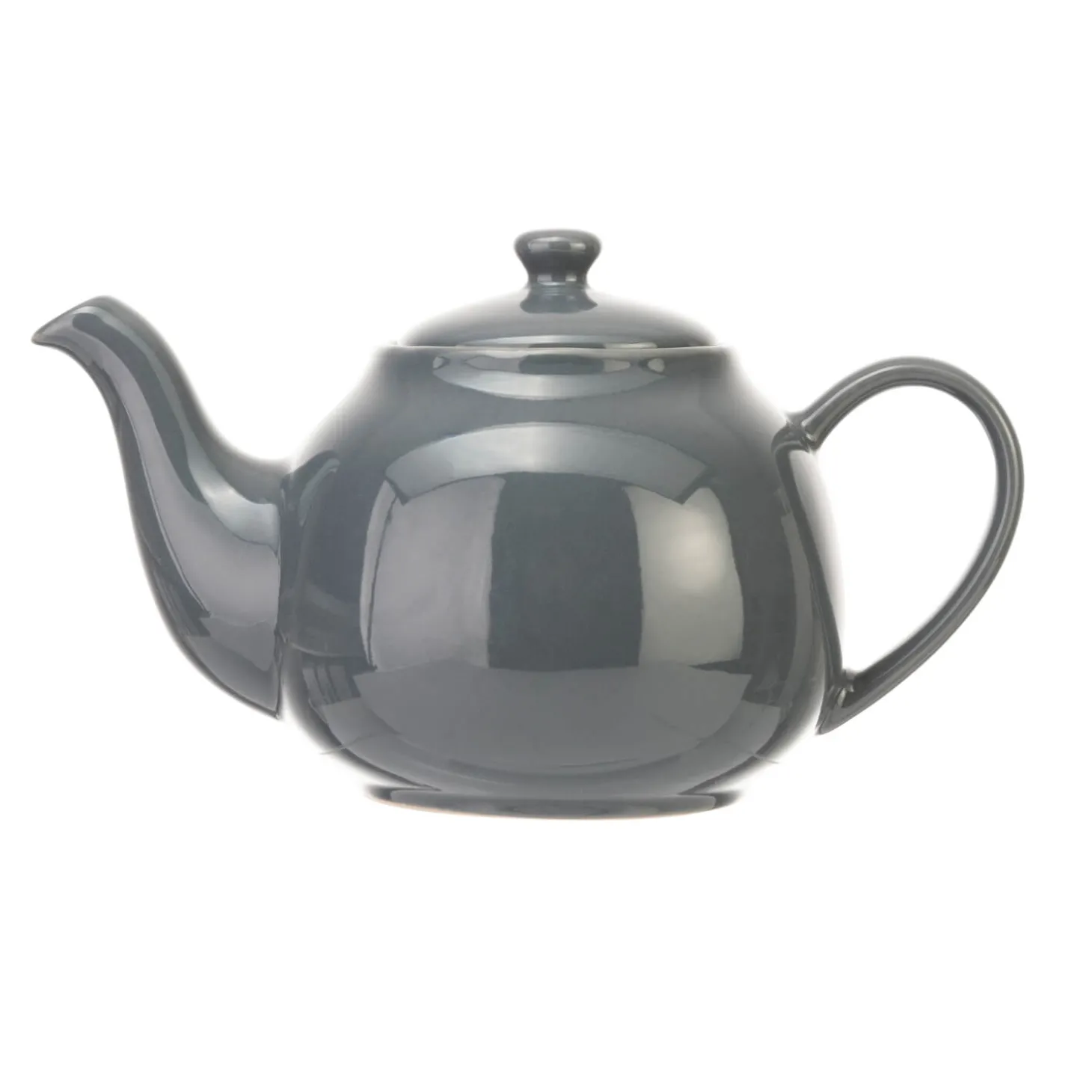 Siip 6 Cup Solid Glaze Stoneware Teapot - Grey