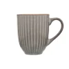 Siip Ribbed Stoneware 400ml Mug - Grey