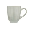 Siip Ribbed Stoneware 400ml Mug - Light Grey
