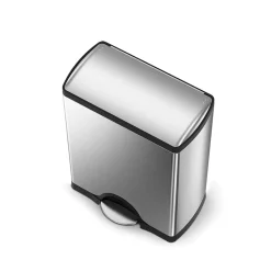 Simplehuman Fingerprint-Proof 46 Litre Kitchen Bin - Brushed Stainless Steel