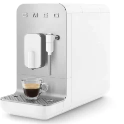 Smeg BCC12WHMUK Bean To Cup Coffee Machine with Steam Wand - Matte White