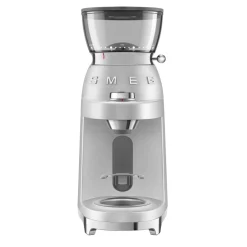 Smeg CGF02SSUK 50's Style Retro Mini Pro Coffee Grinder - Stainless Steel